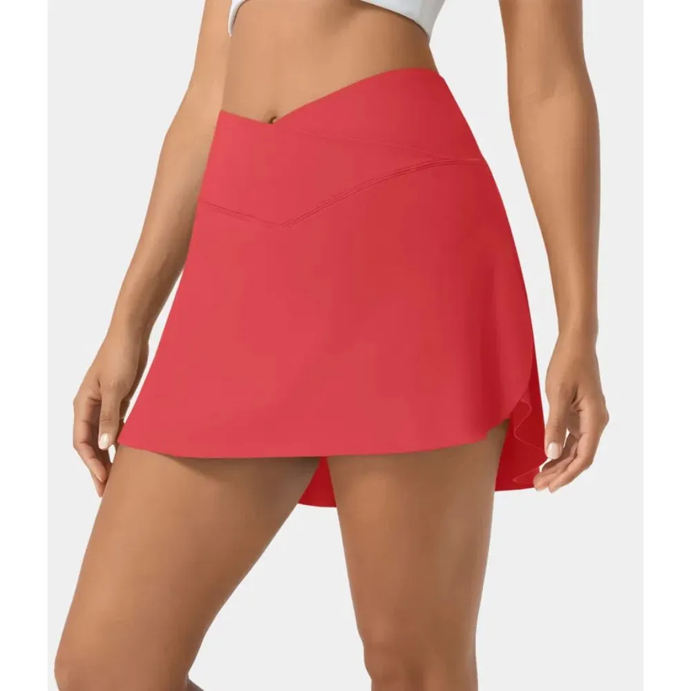 2 In 1 Side Pocket Tennis Skirt