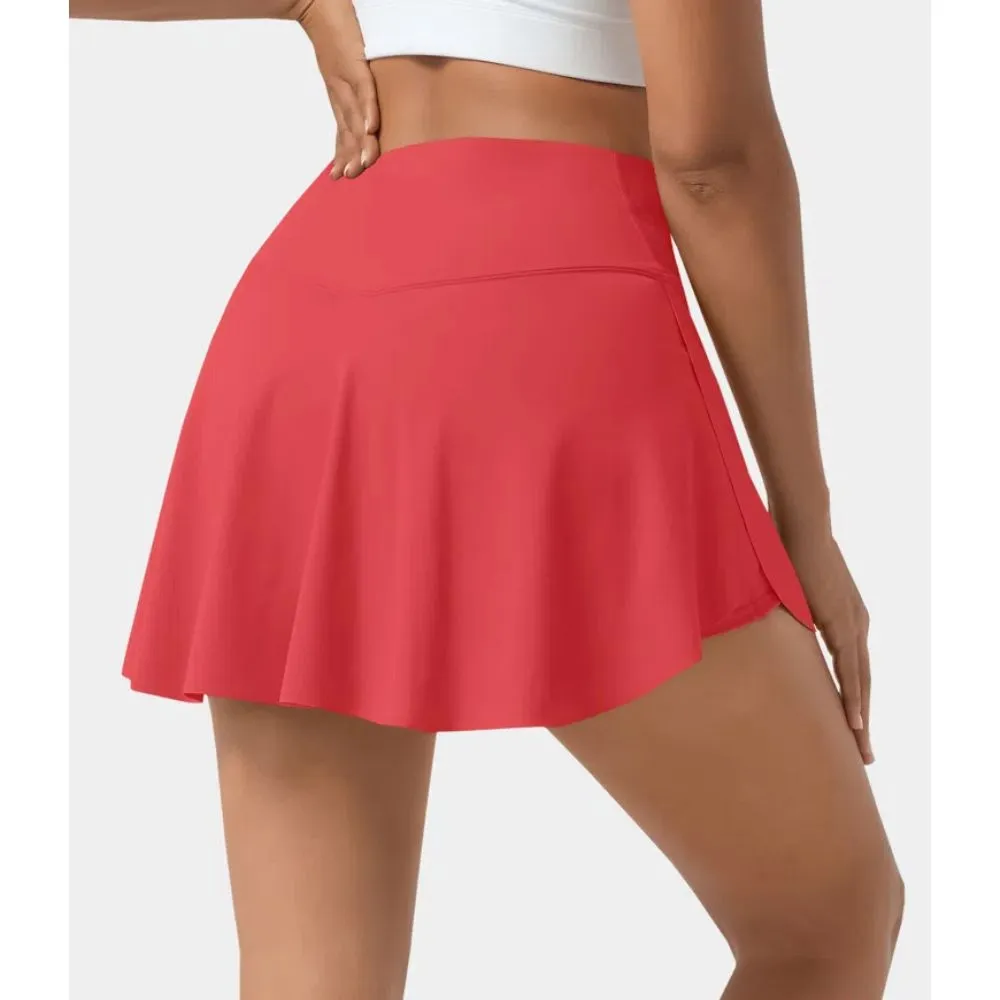 2 In 1 Side Pocket Tennis Skirt