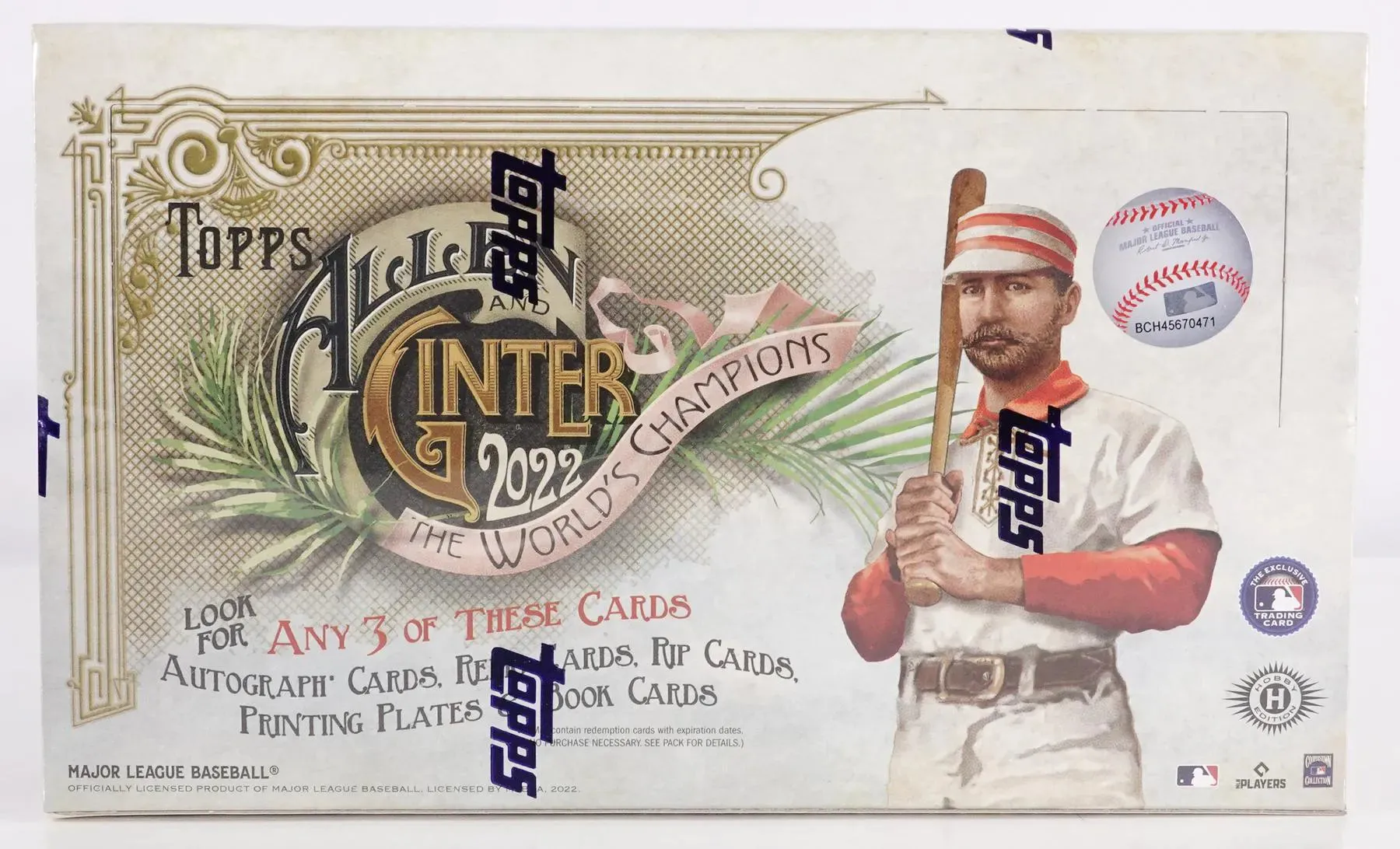 2022 Topps Allen & Ginter Baseball Hobby Box 24 Packs Per Box, 8 Cards Per Pack