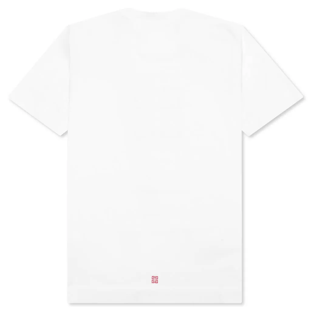 4G Stars T-Shirt - White/Red