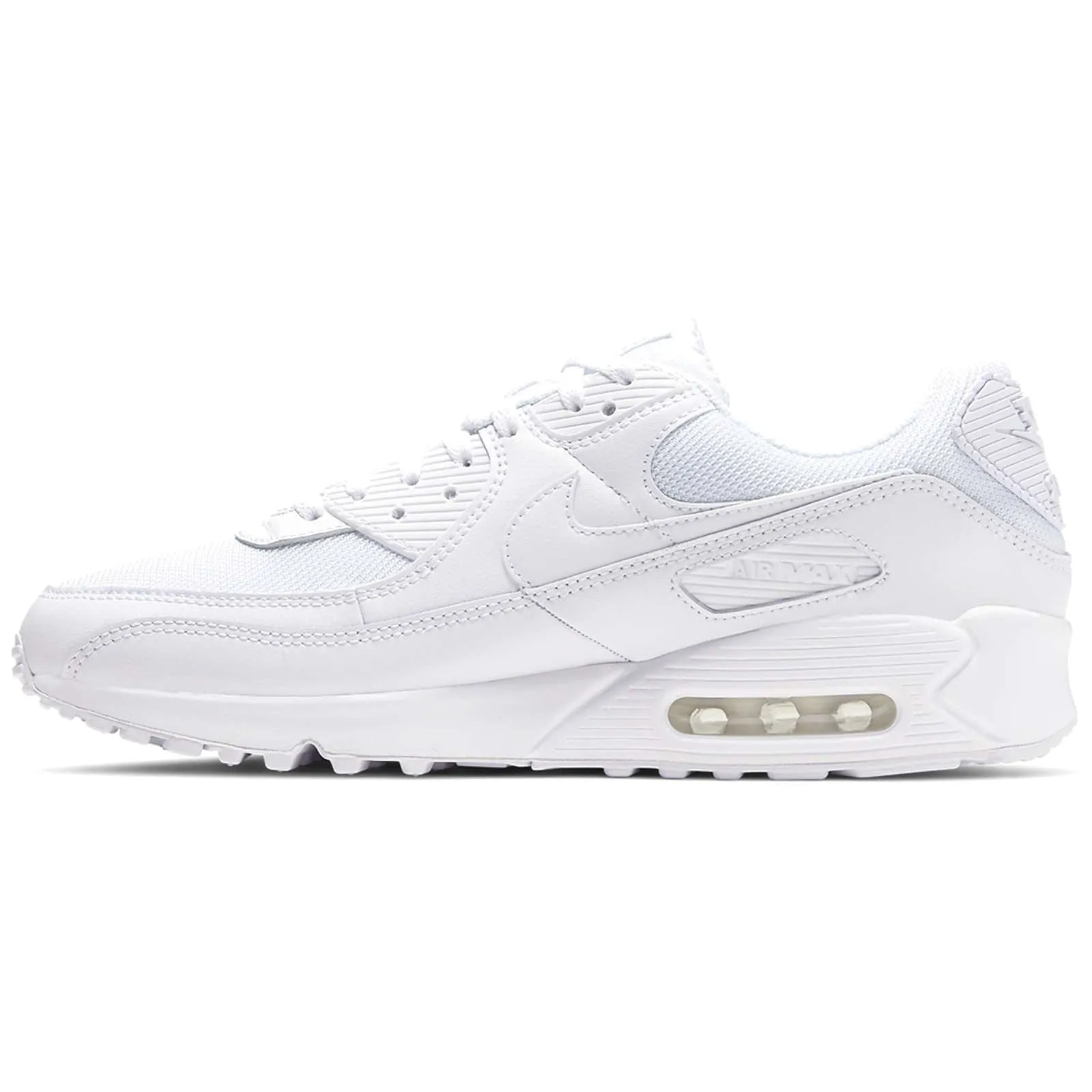 Air Max 90 Textile Leather Men's Low-Top Sneakers