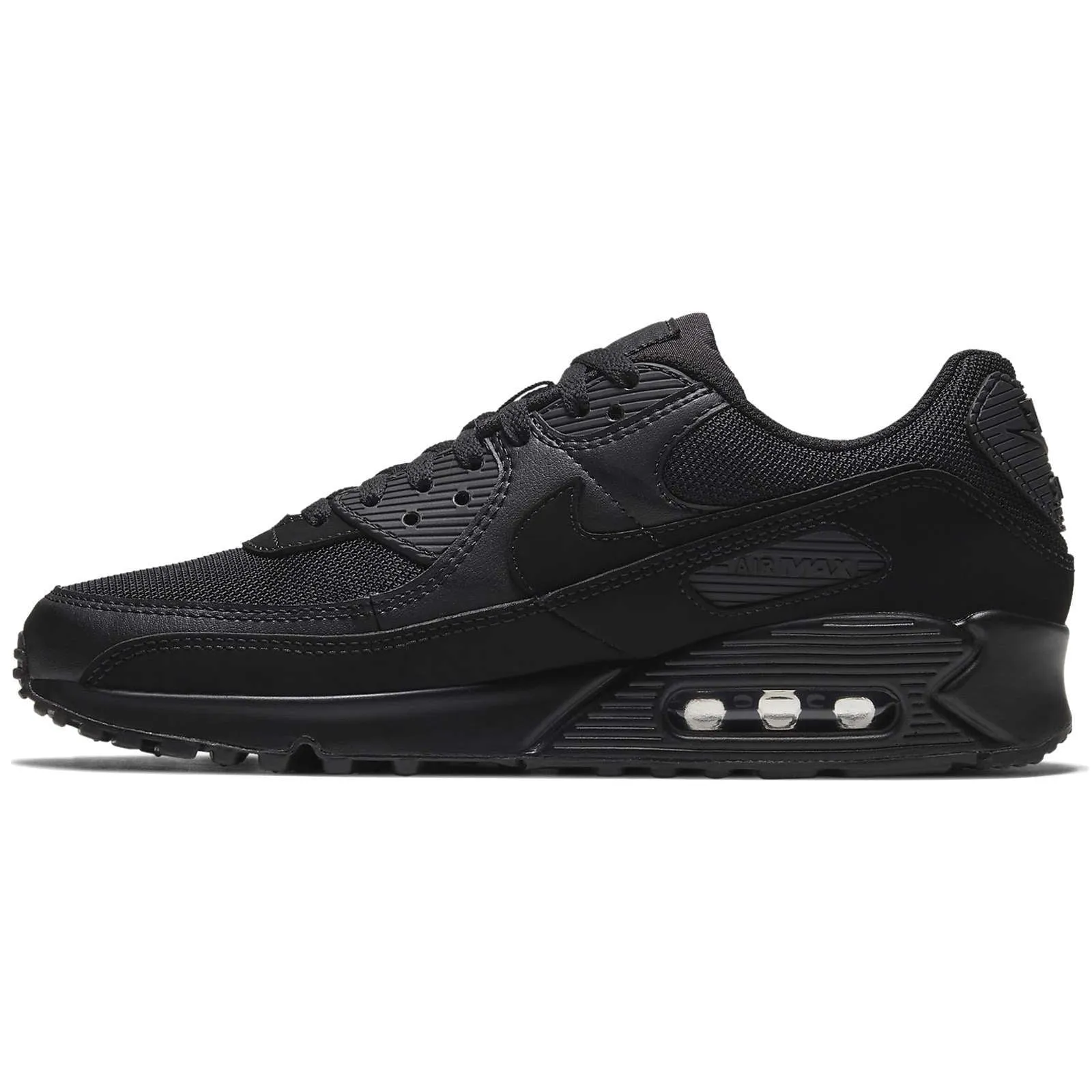 Air Max 90 Textile Leather Men's Low-Top Sneakers