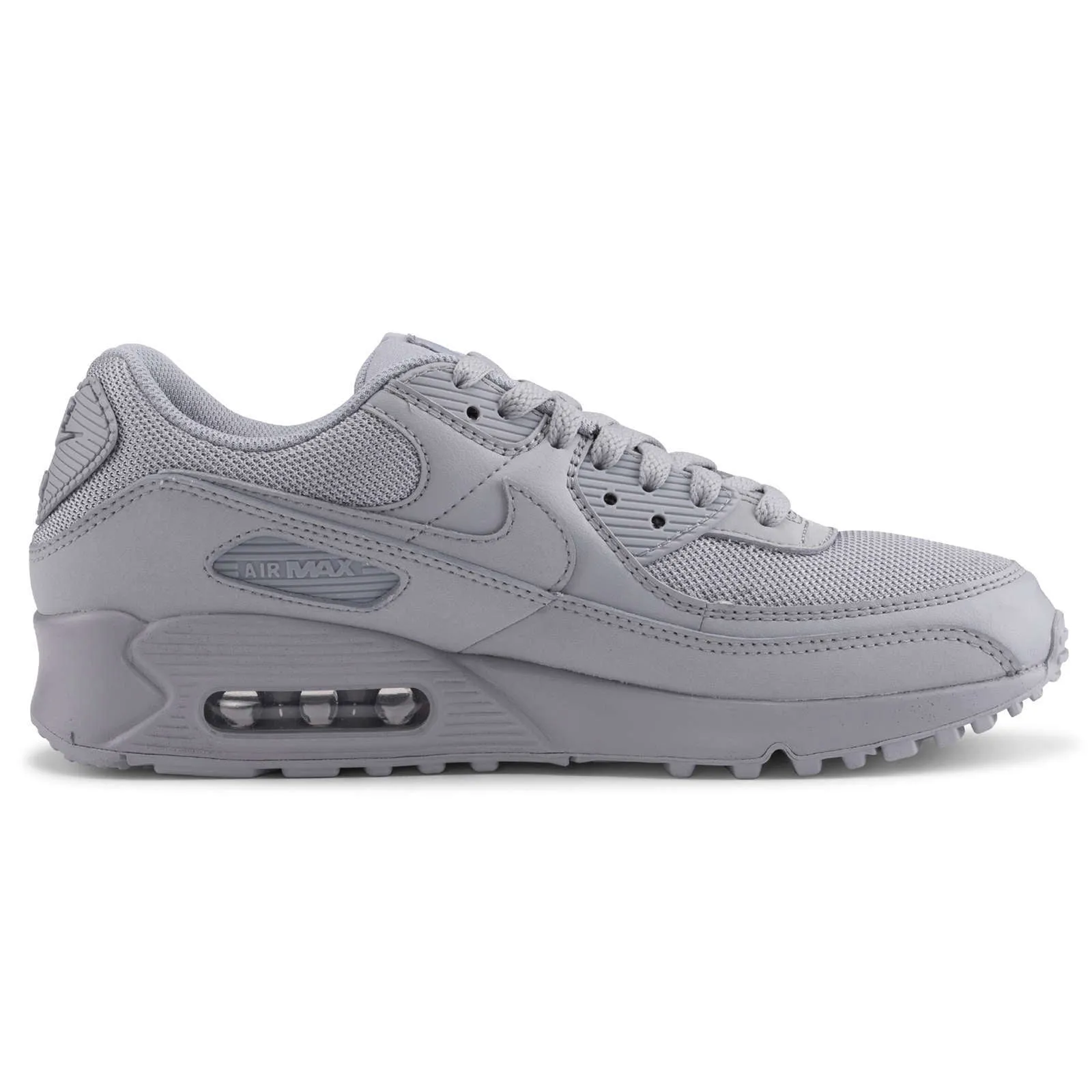 Air Max 90 Textile Leather Men's Low-Top Sneakers