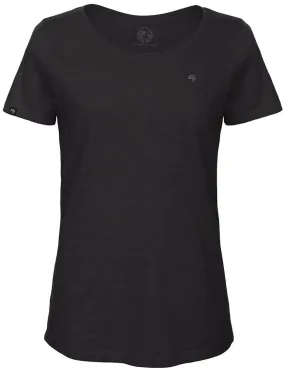 Auslaufartikel ― BAC TW047 ― Damen Bio-Baumwolle Flammgarn T-Shirt - Grau Schwarz