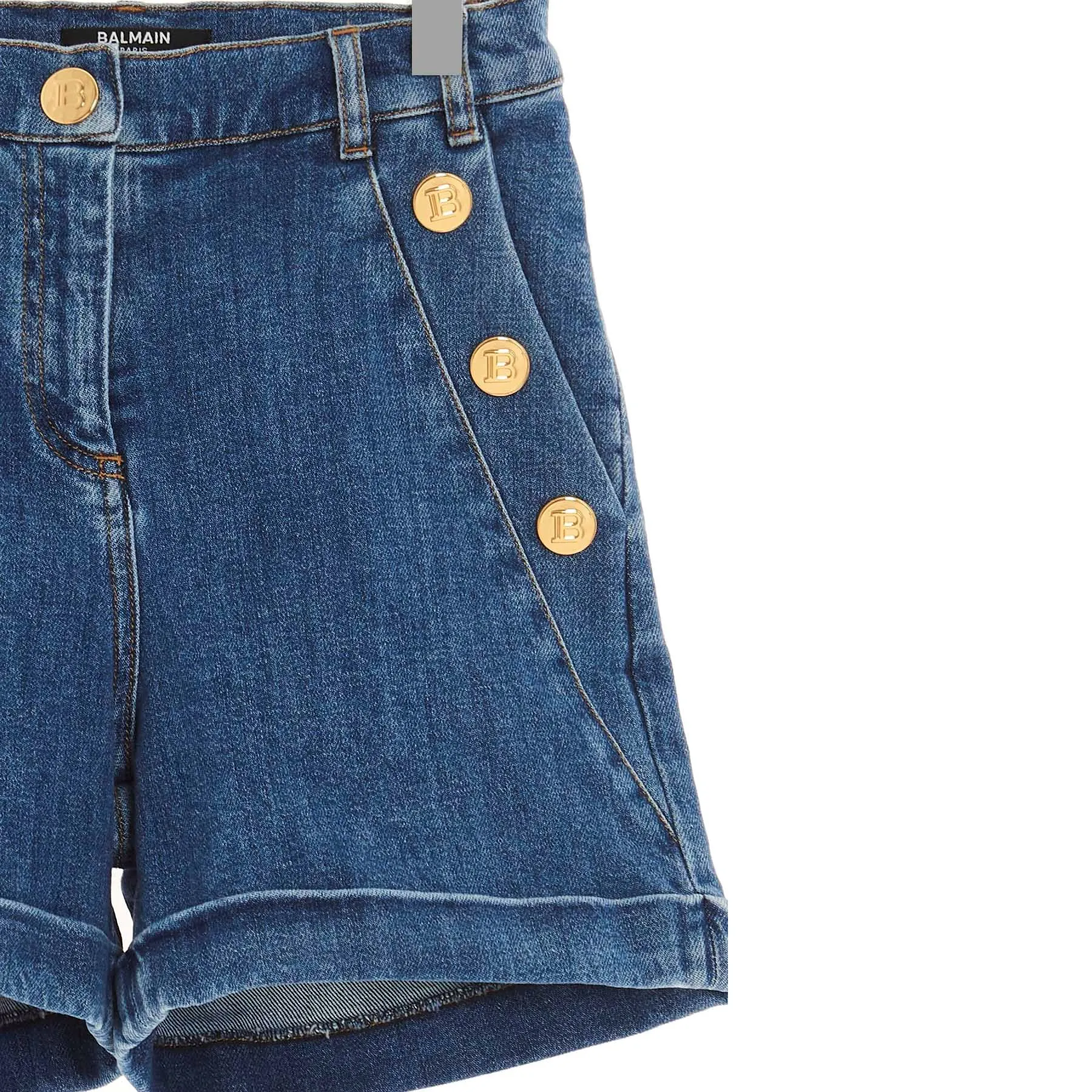 BALMAIN KIDS Gold Button Shorts