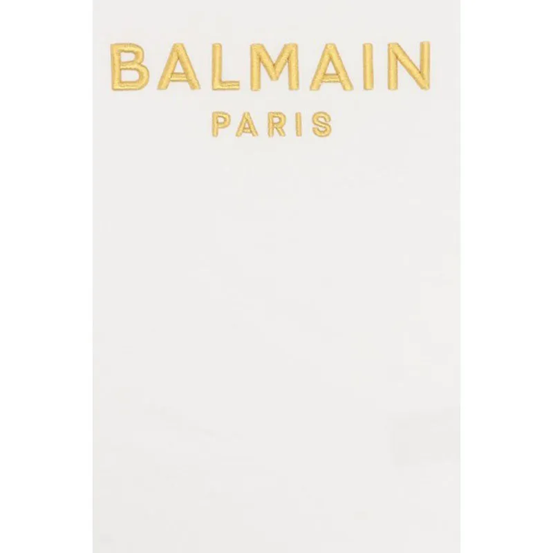 BALMAIN KIDS Logo Embroidery T-shirt