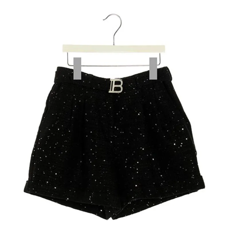 BALMAIN KIDS Sequin Bermuda Shorts