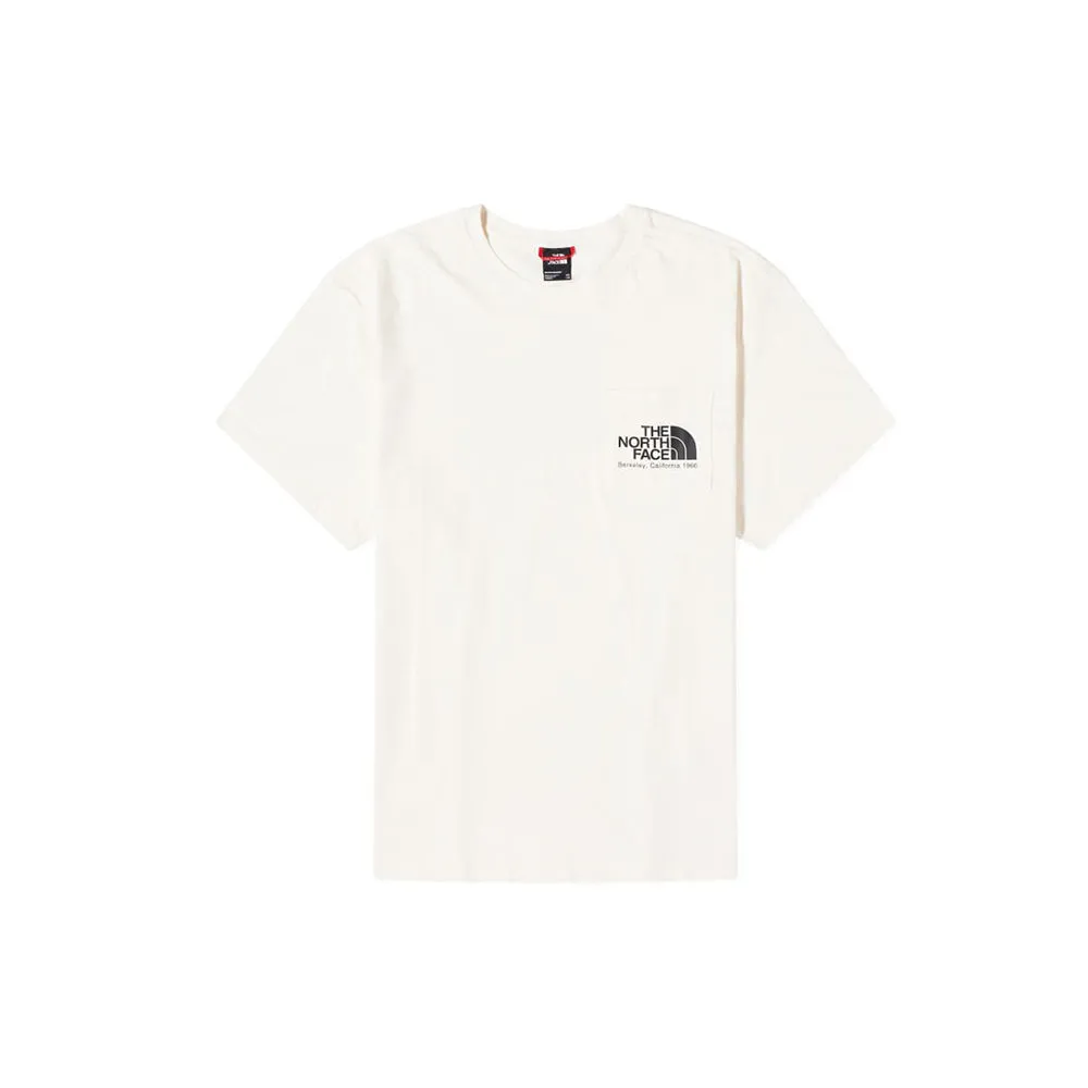 Berkeley California Pocket Tee (Gardenia White/TNF Black)