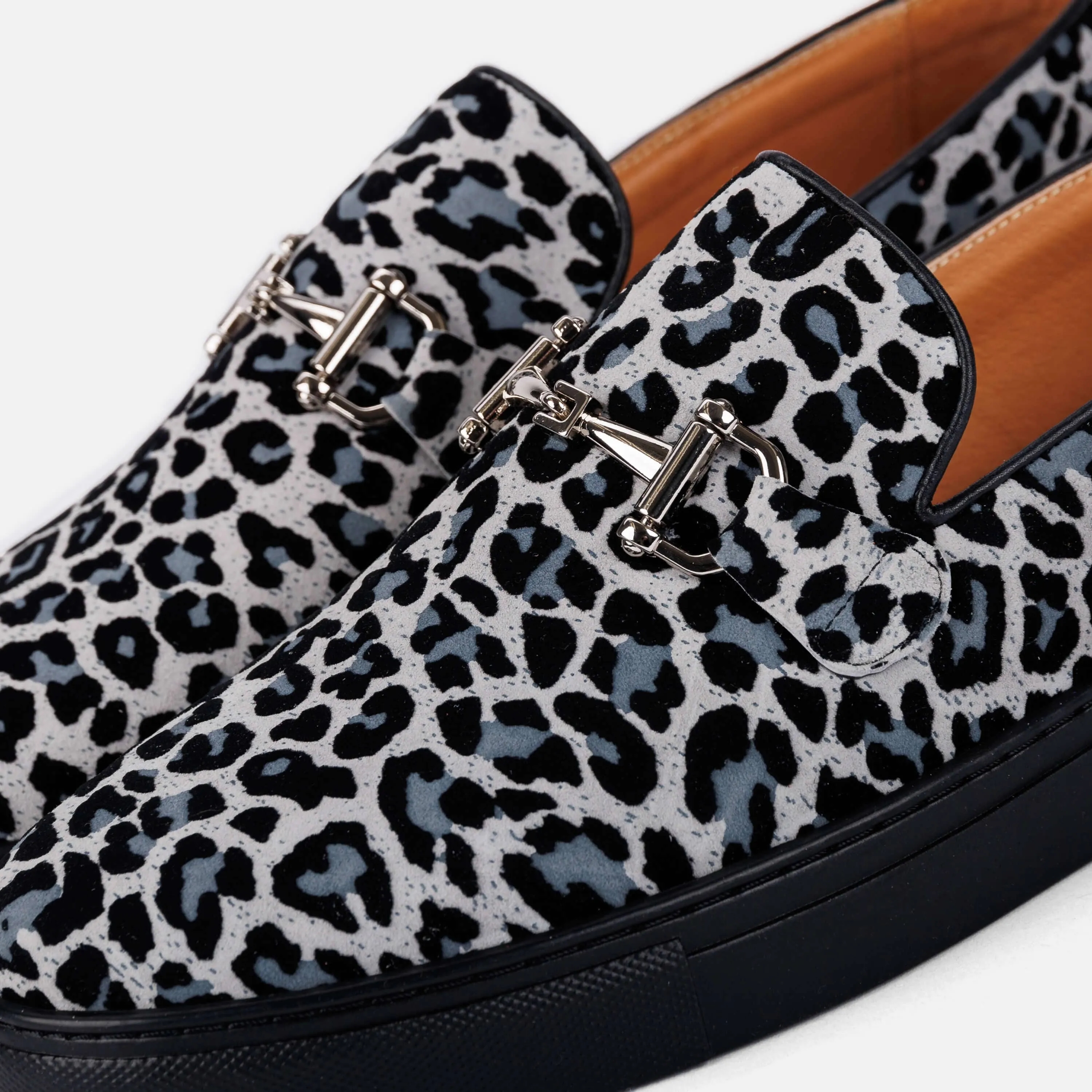 Boardwalk Leopard Suede Horse-Bit Sneakers