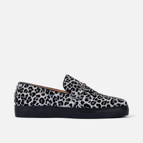 Boardwalk Leopard Suede Horse-Bit Sneakers