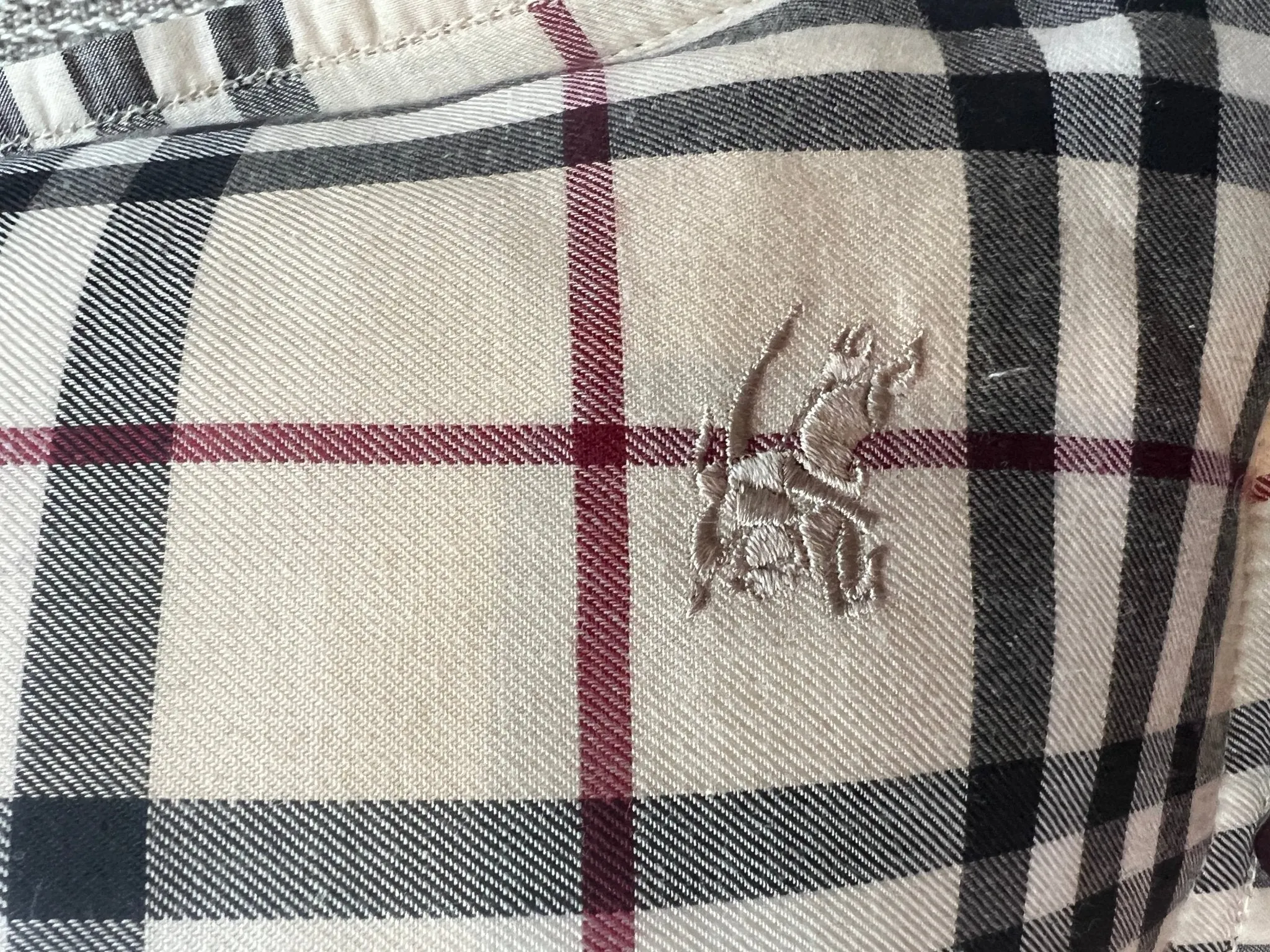 Burberry Pillows made from authentic Burberry Scarves