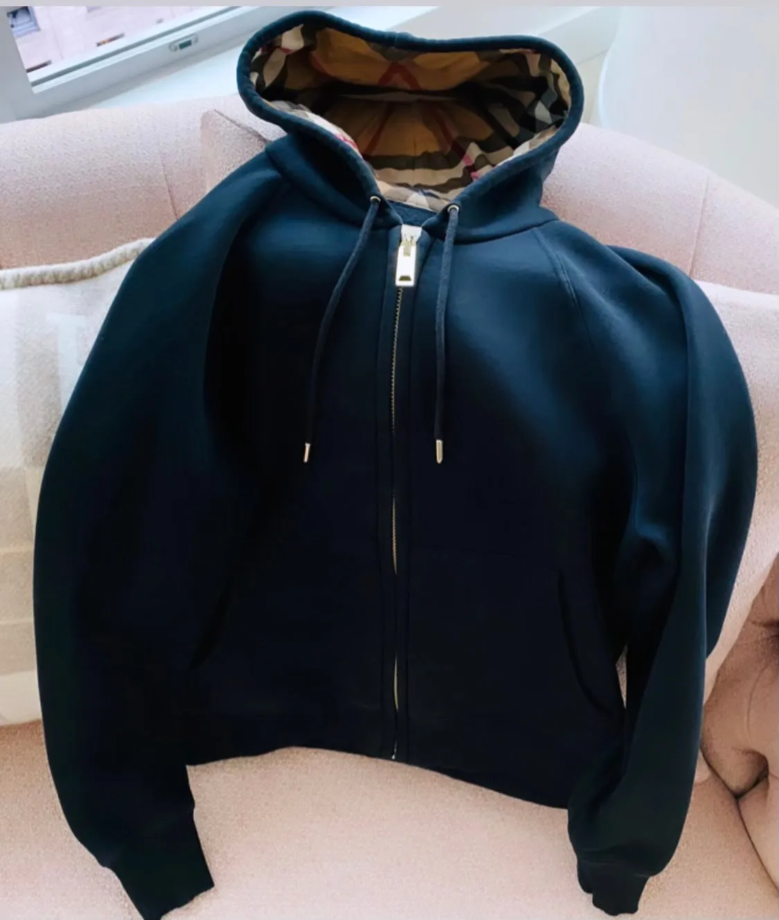 Burberry zip hoodie