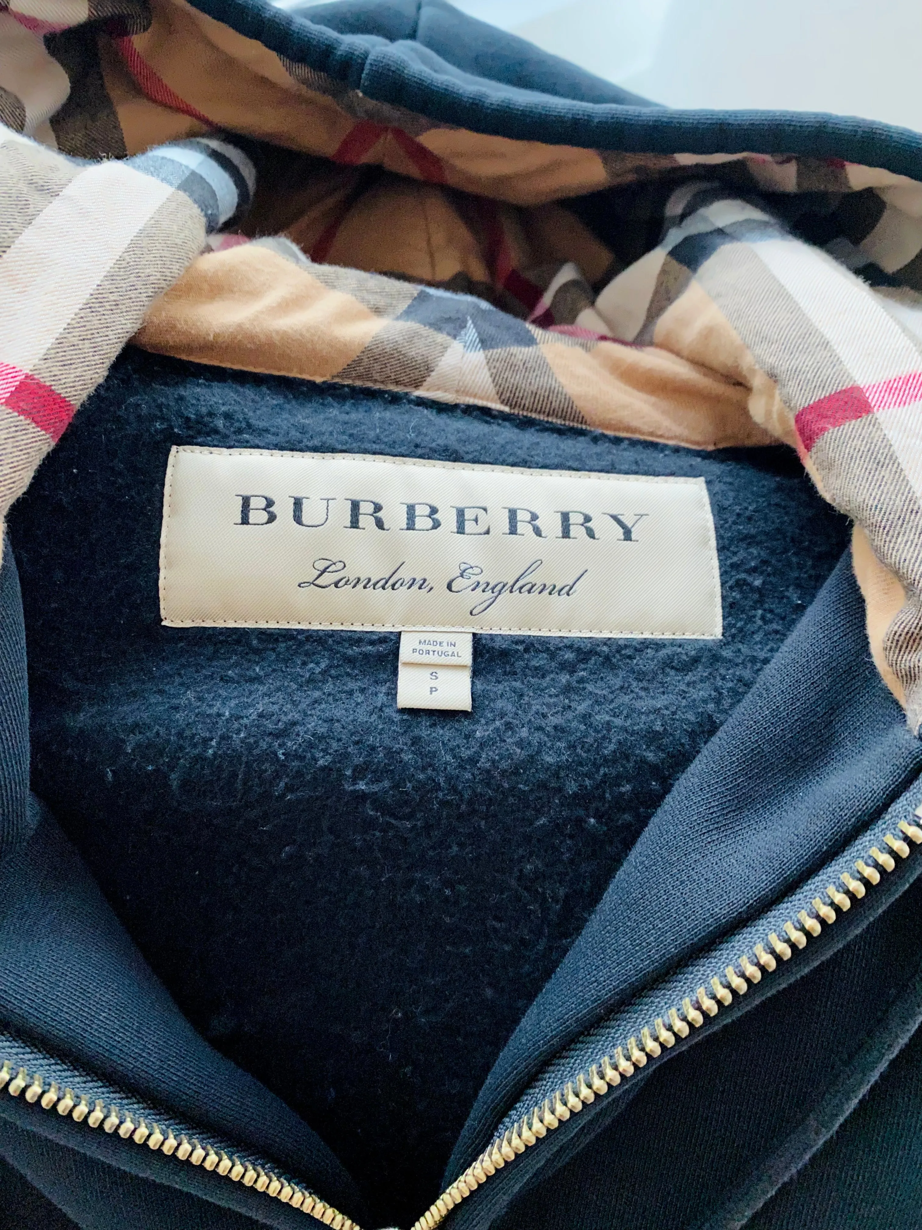 Burberry zip hoodie