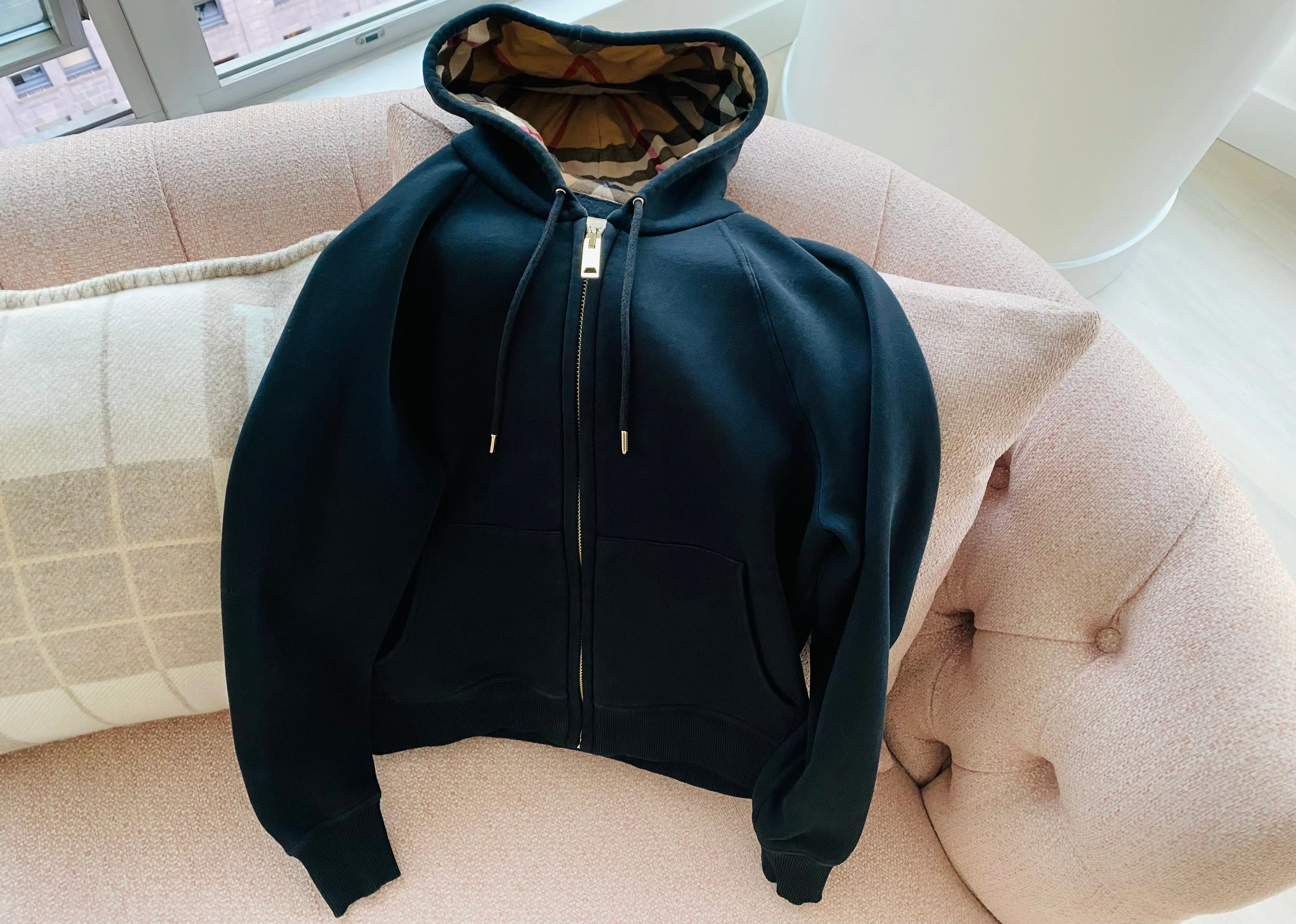 Burberry zip hoodie