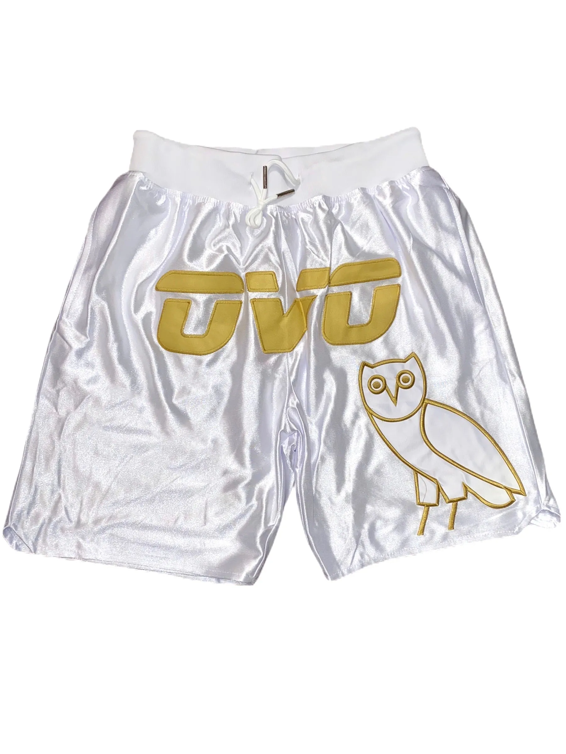 Buyer's Choice Shorts - Drake OVOO - White And Gold - HGC017-SHT-77