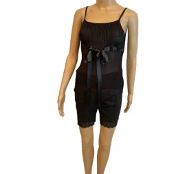 Chanel 06C 2006 Cruise Black Ribbon Camisole Blouse Top FR 36 US 2/4