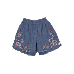 CHLOÉ Embroidery Chamb Ray Shorts