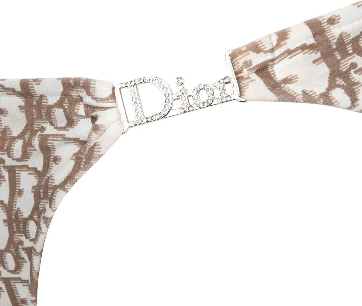 Christian Dior Diorissimo Spring 2005 Swarovski Embroidered Bikini