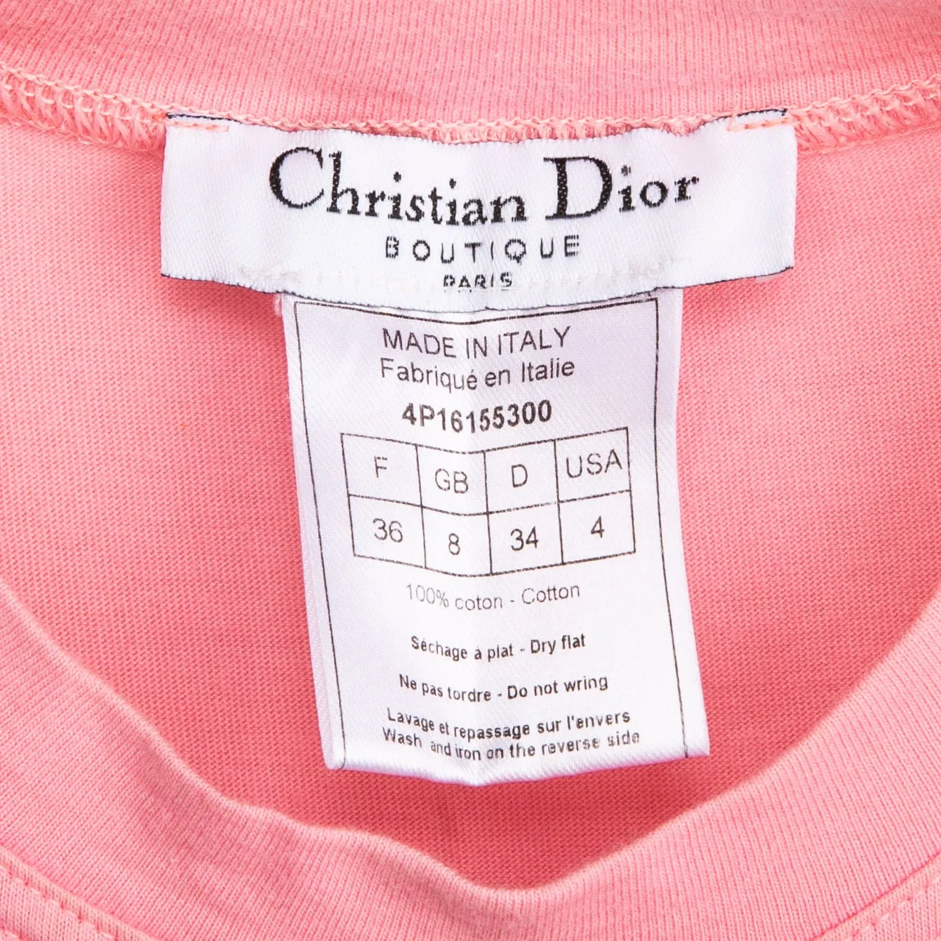 Christian Dior J'Adore Dior Fall 2001 Sleeveless Top