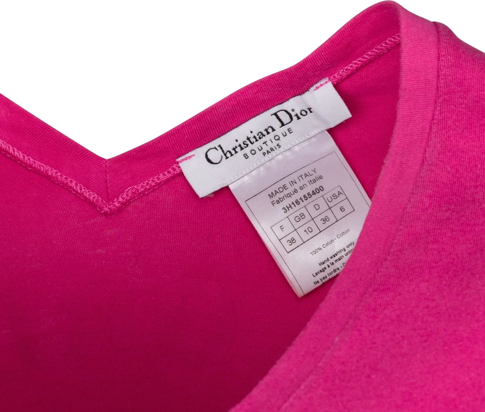 Christian Dior J'Adore Dior V-Neck Top