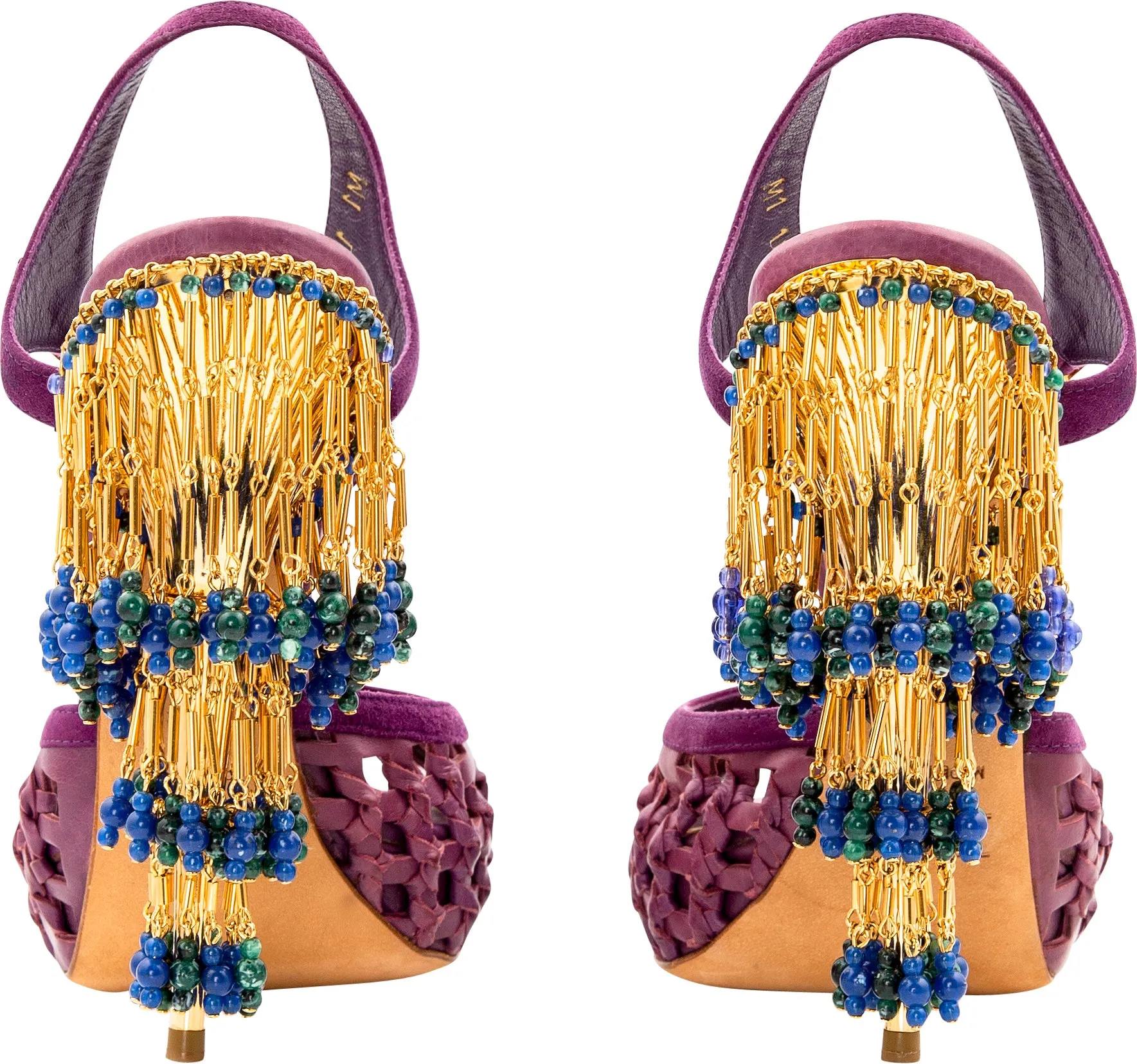 Christian Dior Resort 2009 Runway Cha Cha Beaded Platform Sandals