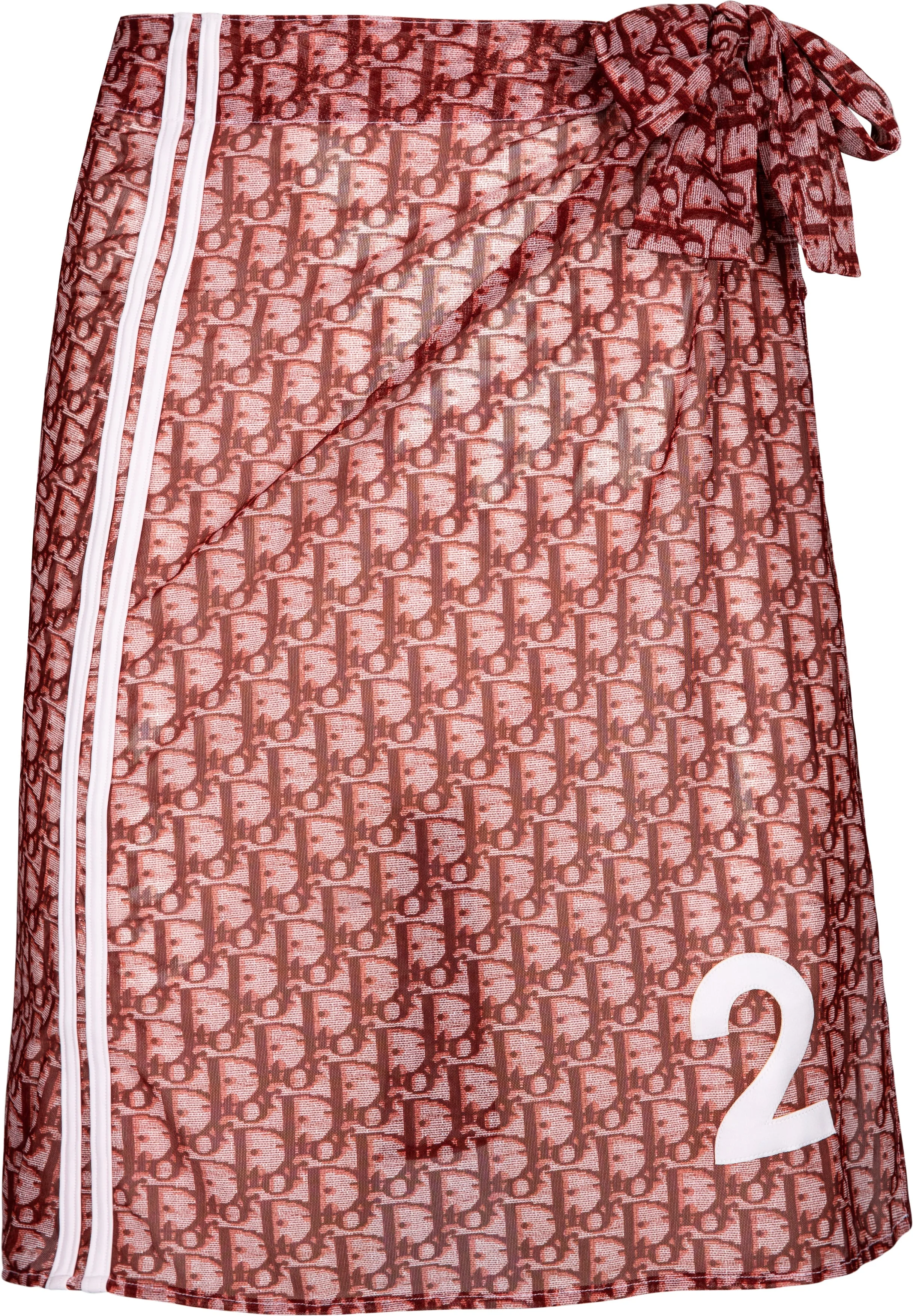 Christian Dior Spring 2002 Diorissimo Burgundy Sarong