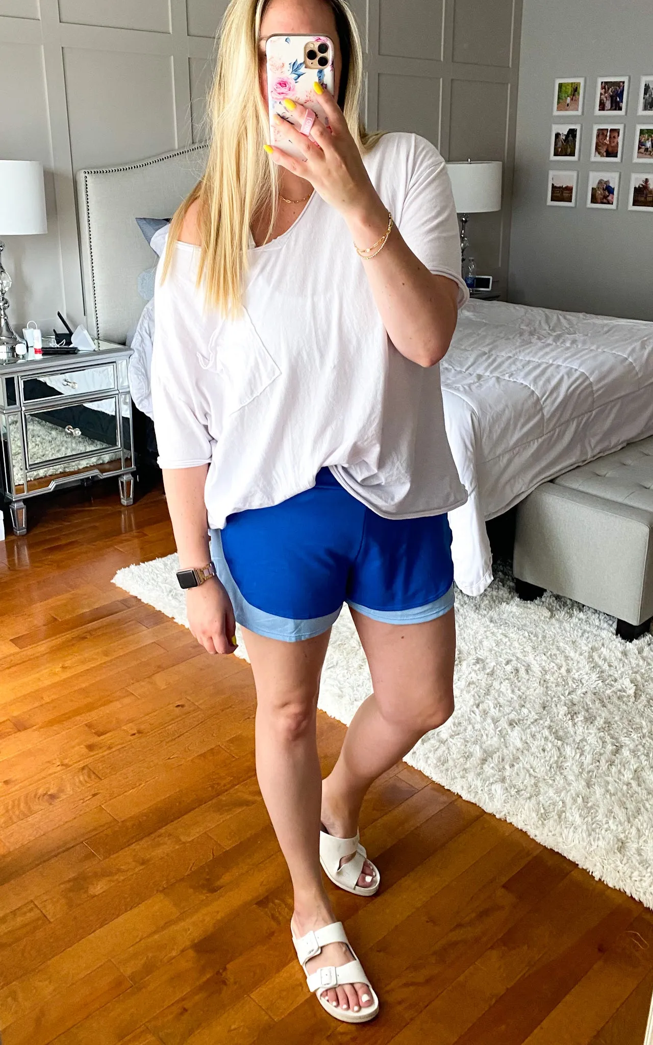 Colour Block Shorts | Royal Blue