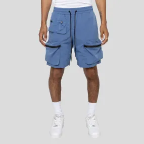 COMBAT NYLON SHORTS DENIM BLUE