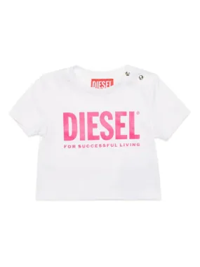 Diesel T-Shirt D Logo Black-Pink