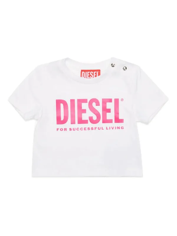 Diesel T-Shirt D Logo Black-Pink