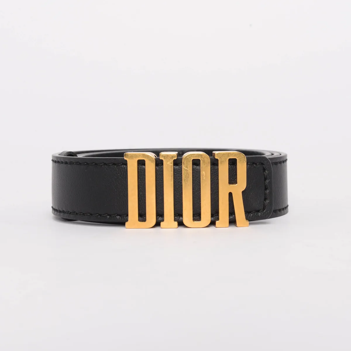 Dior Black Calfskin D-Fence Belt