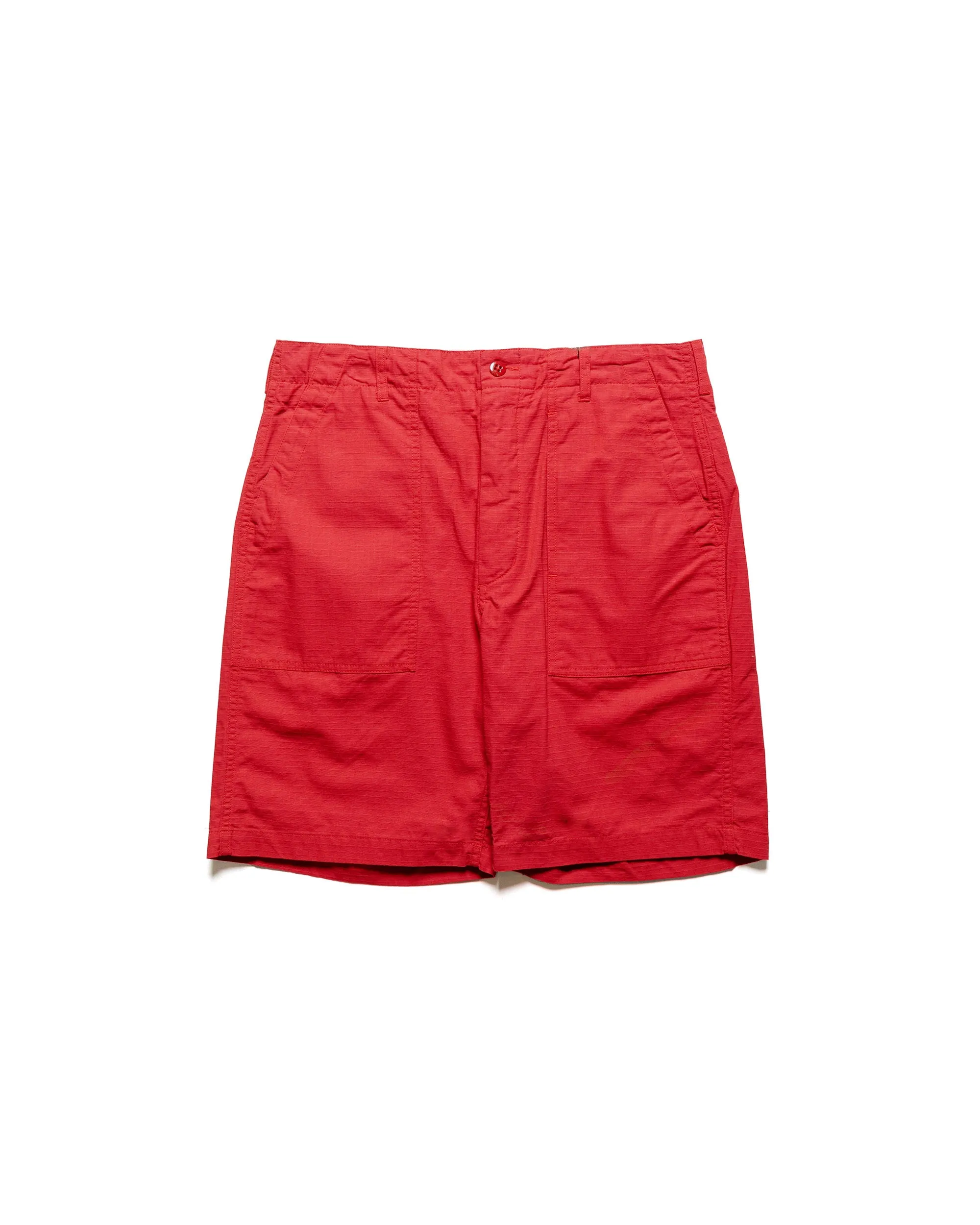 Engineered Garments Fatigue Short Red Cotton Ripstop