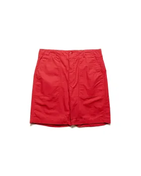 Engineered Garments Fatigue Short Red Cotton Ripstop