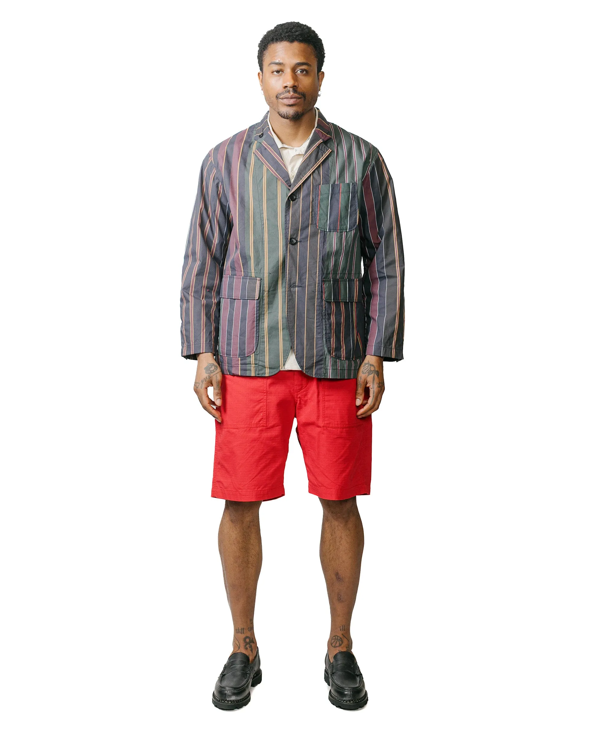 Engineered Garments Fatigue Short Red Cotton Ripstop