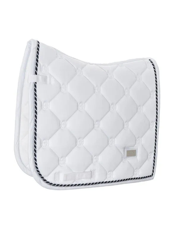 EQUESTRIAN STOCKHOLM WHITE PERFECTION DRESSAGE PAD - FULL