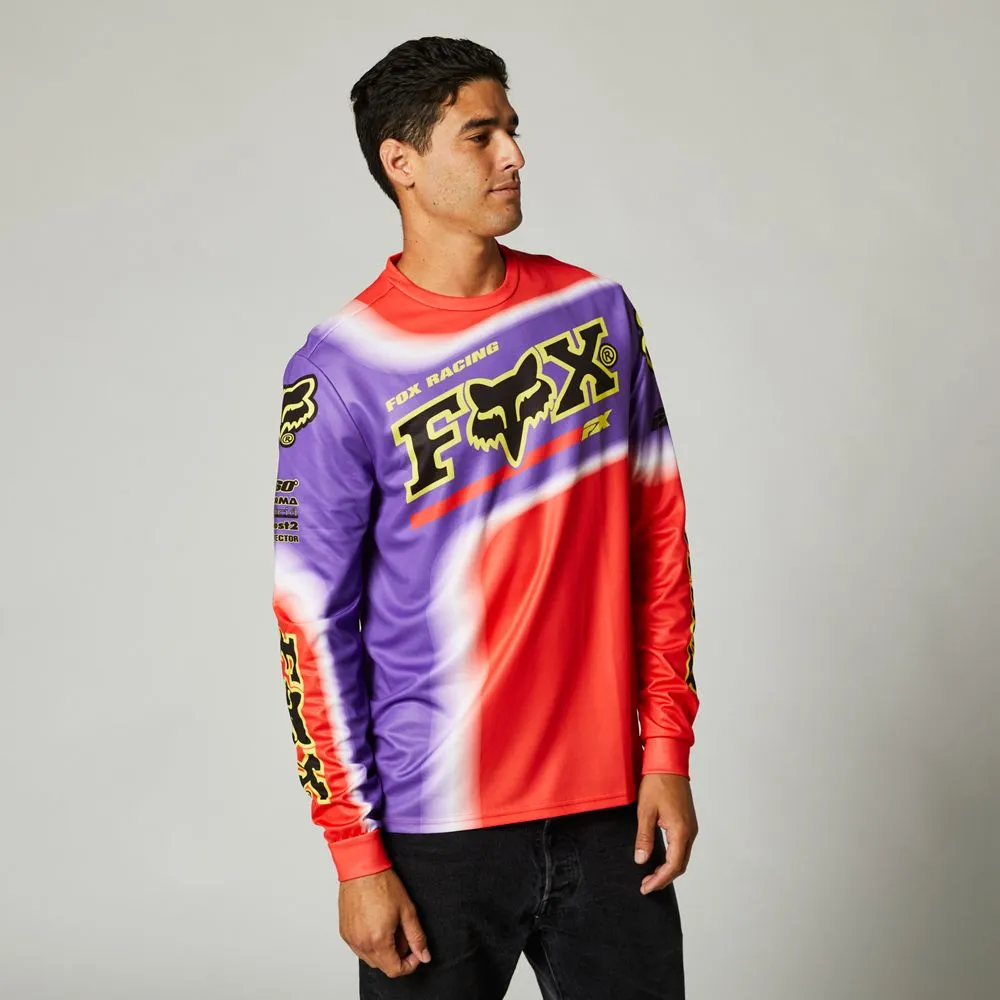 Fox Men's Powerband L/S Jersey Flo Red