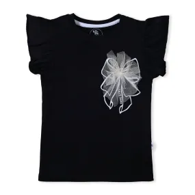 Graphic T-Shirt With Fancy Bow