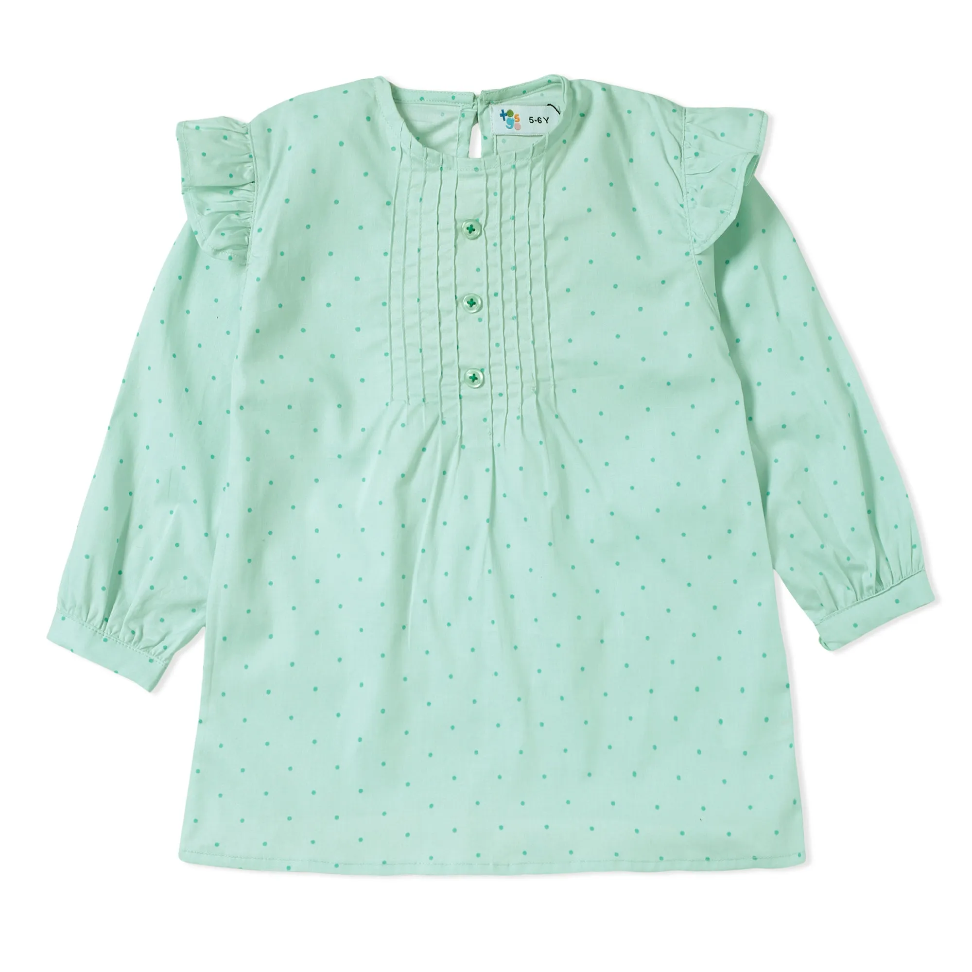 Green Dot Girls Top