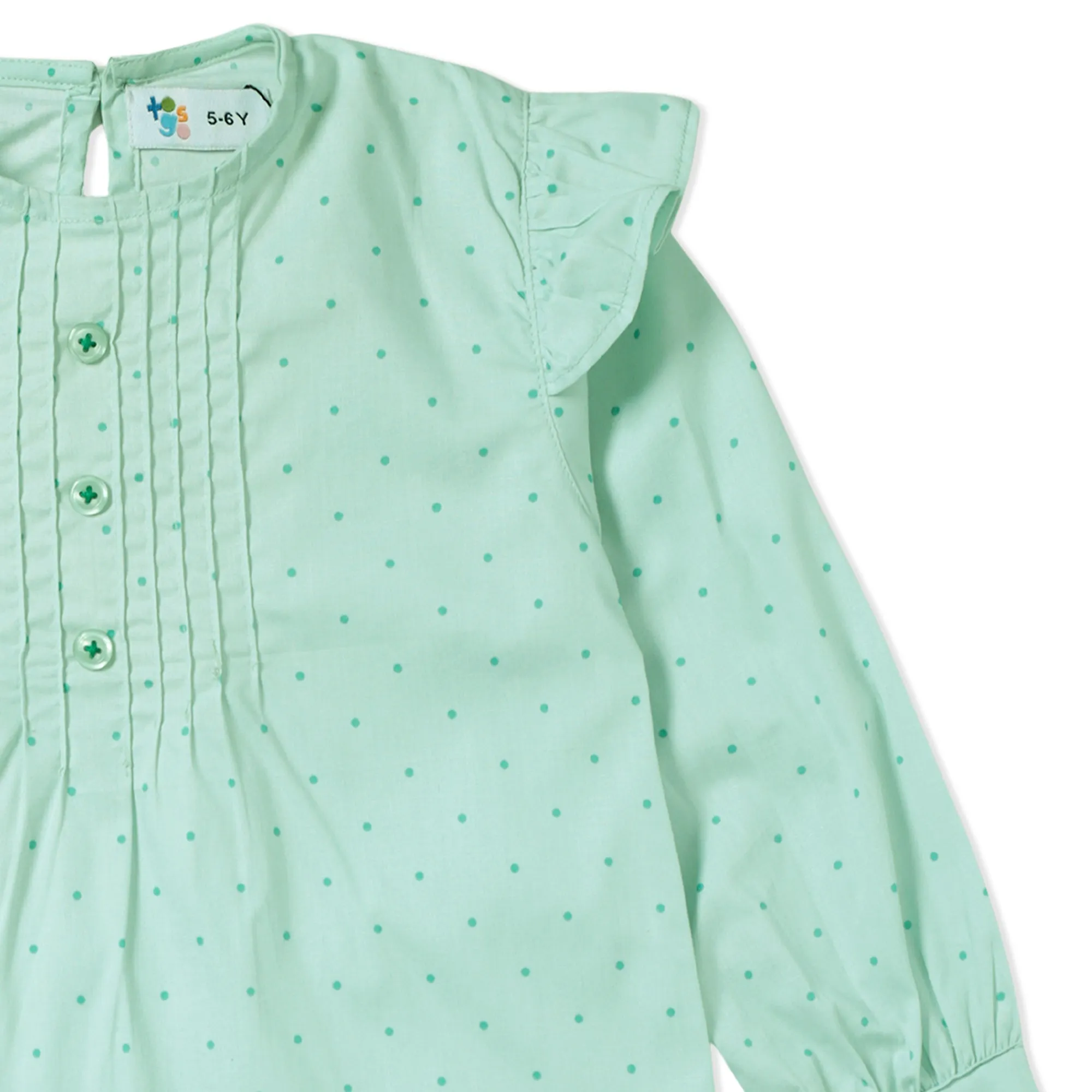 Green Dot Girls Top