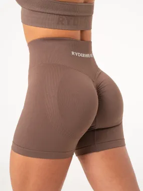 Lift BBL Scrunch Seamless Shorts - Espresso