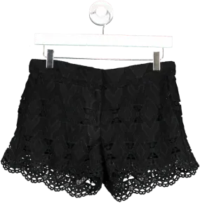 Maje Black Lace Shorts UK 10