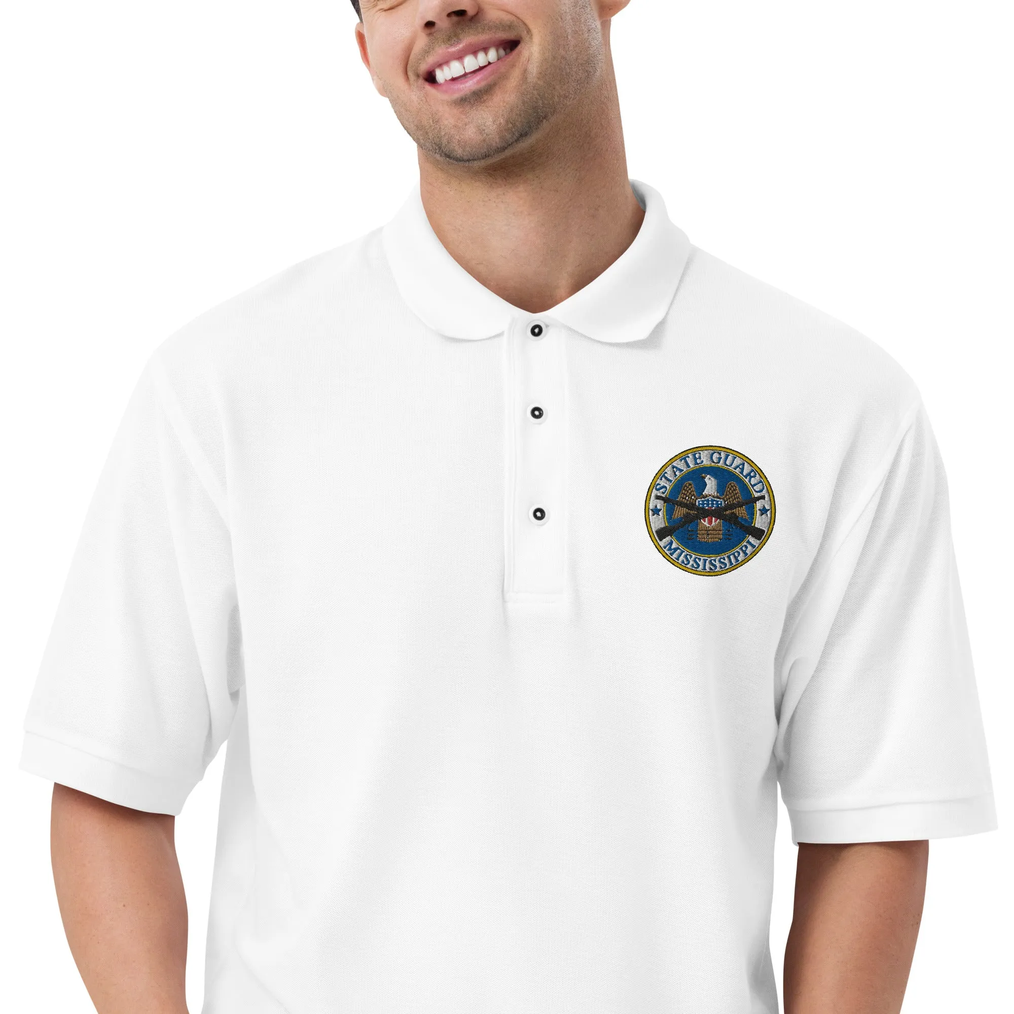 Mississippi State Guard Full-Color Embroidered Polo Shirt