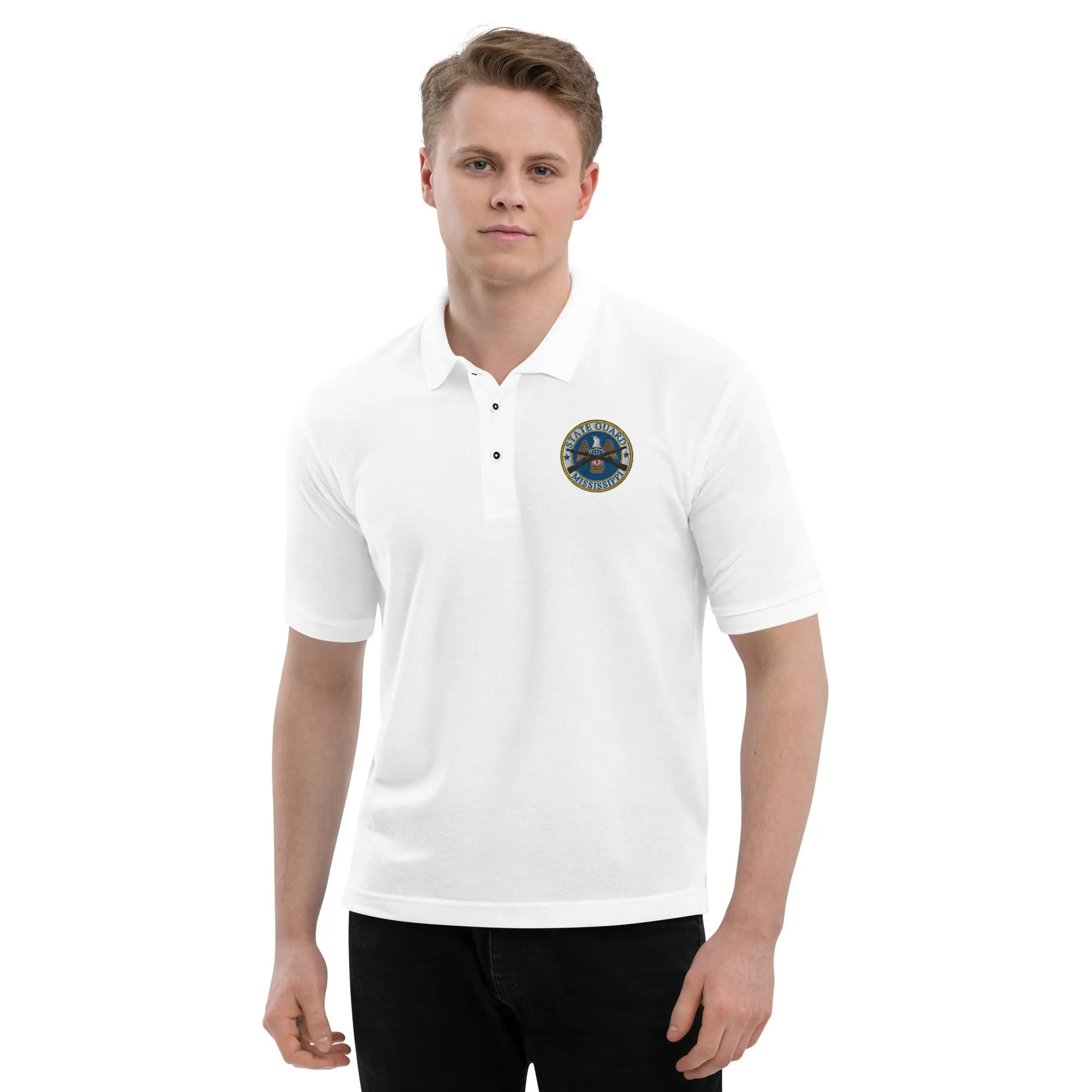 Mississippi State Guard Full-Color Embroidered Polo Shirt