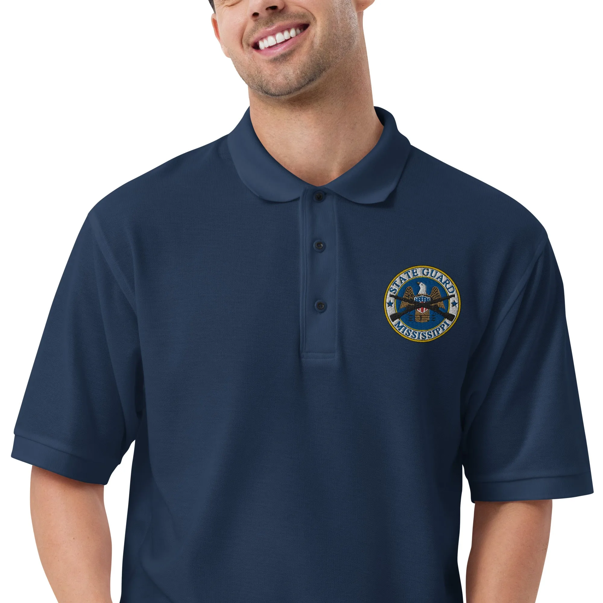 Mississippi State Guard Full-Color Embroidered Polo Shirt