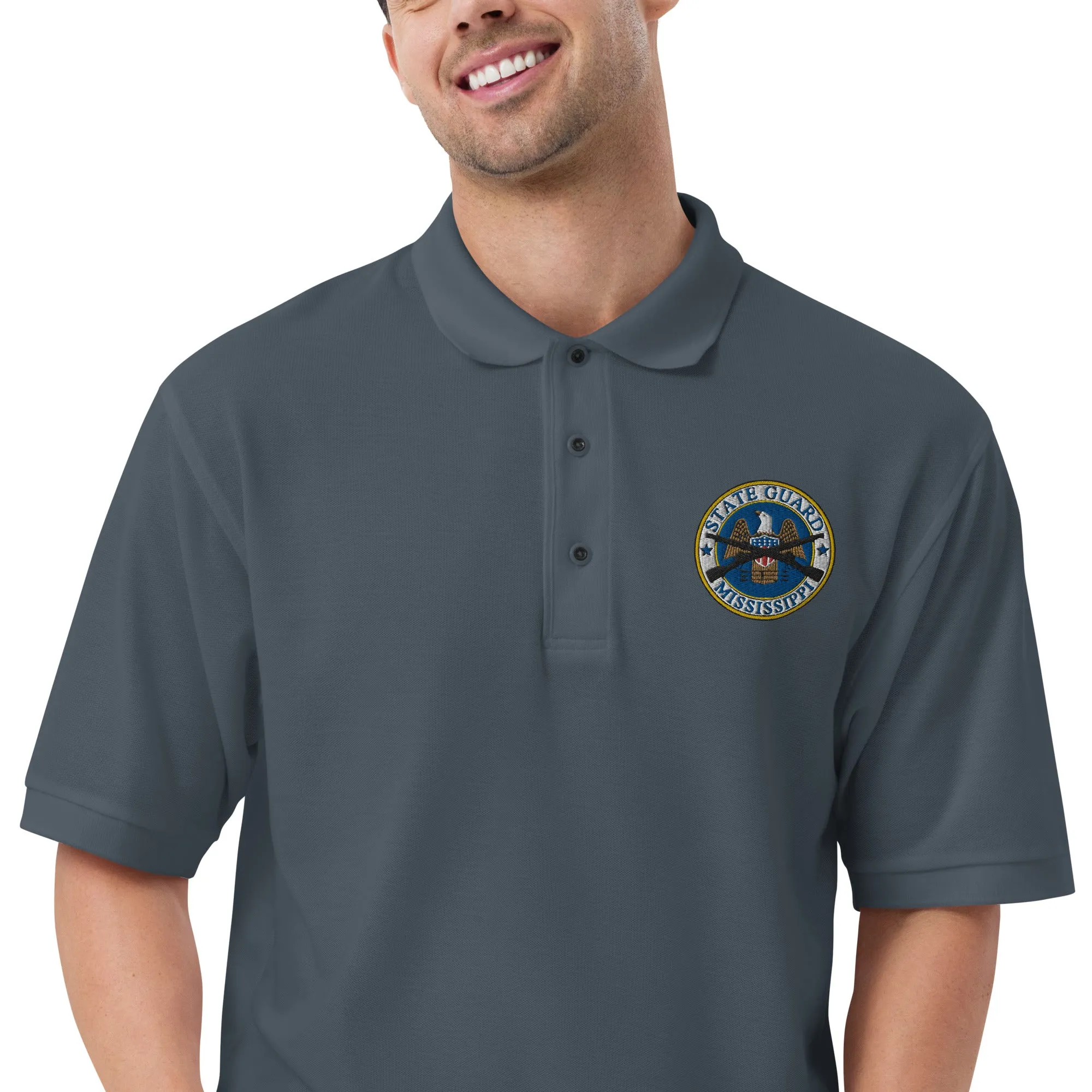 Mississippi State Guard Full-Color Embroidered Polo Shirt