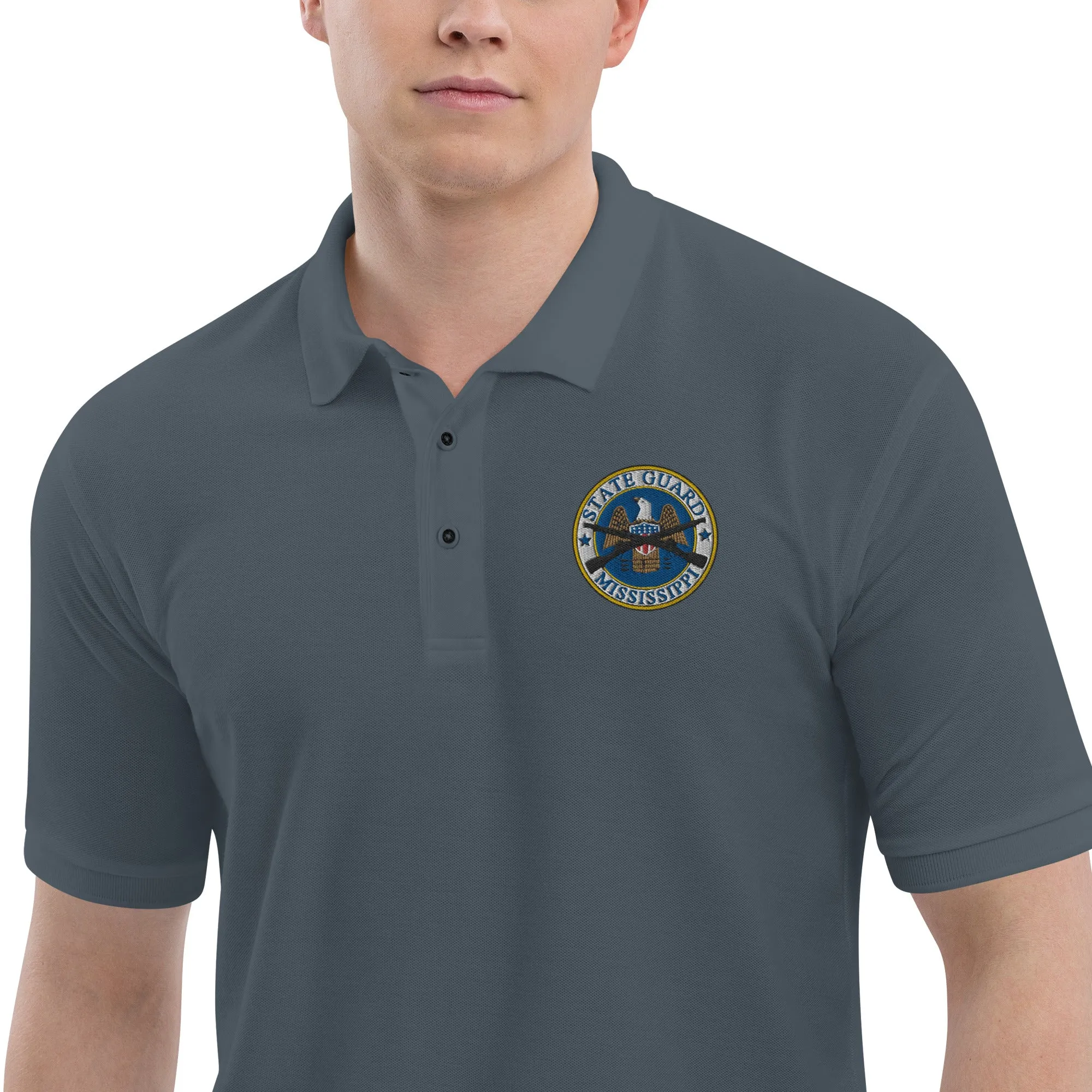 Mississippi State Guard Full-Color Embroidered Polo Shirt