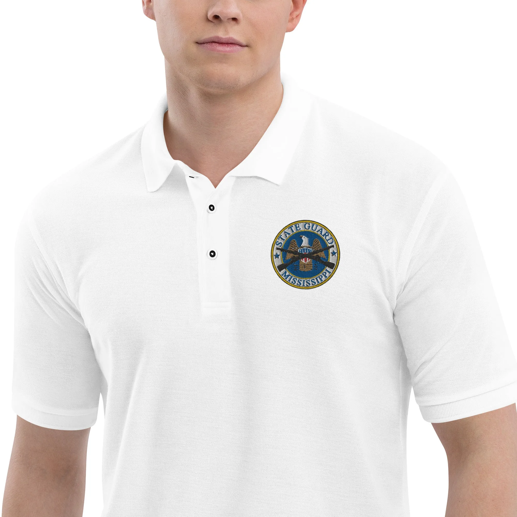 Mississippi State Guard Full-Color Embroidered Polo Shirt