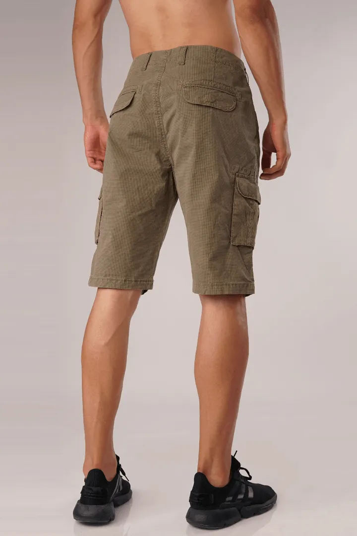 Mocha Textured Shorts