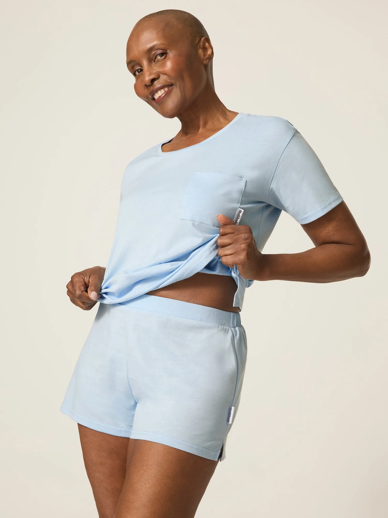 ModiDry T-Shirt Sleep Set Cashmere Blue