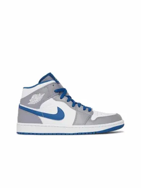 Nike Air Jordan 1 Mid Cement True Blue